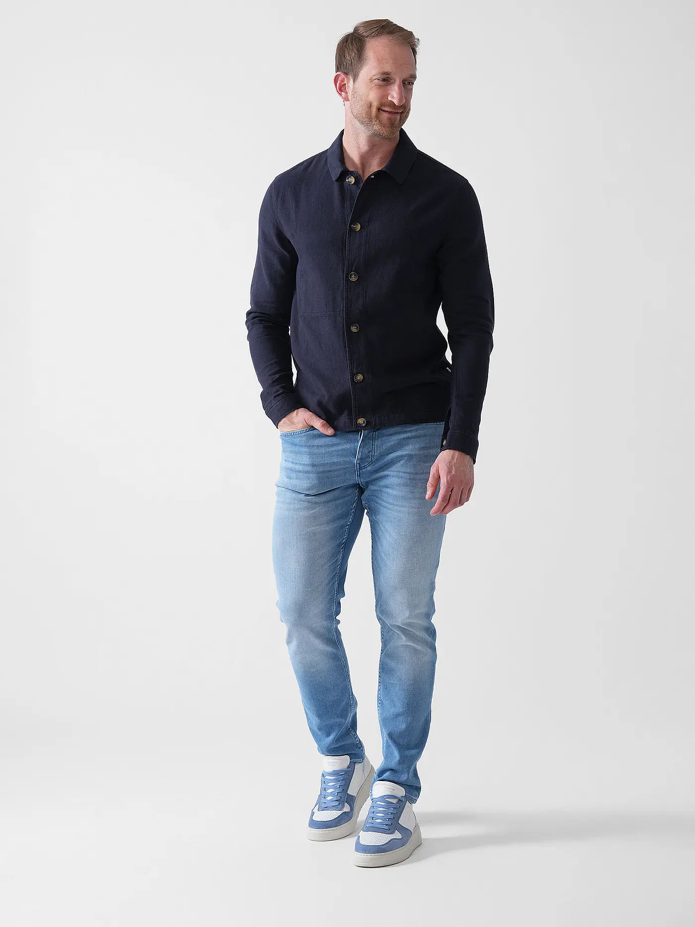 GABBA | Overshirt PETER LINO | dunkelblau